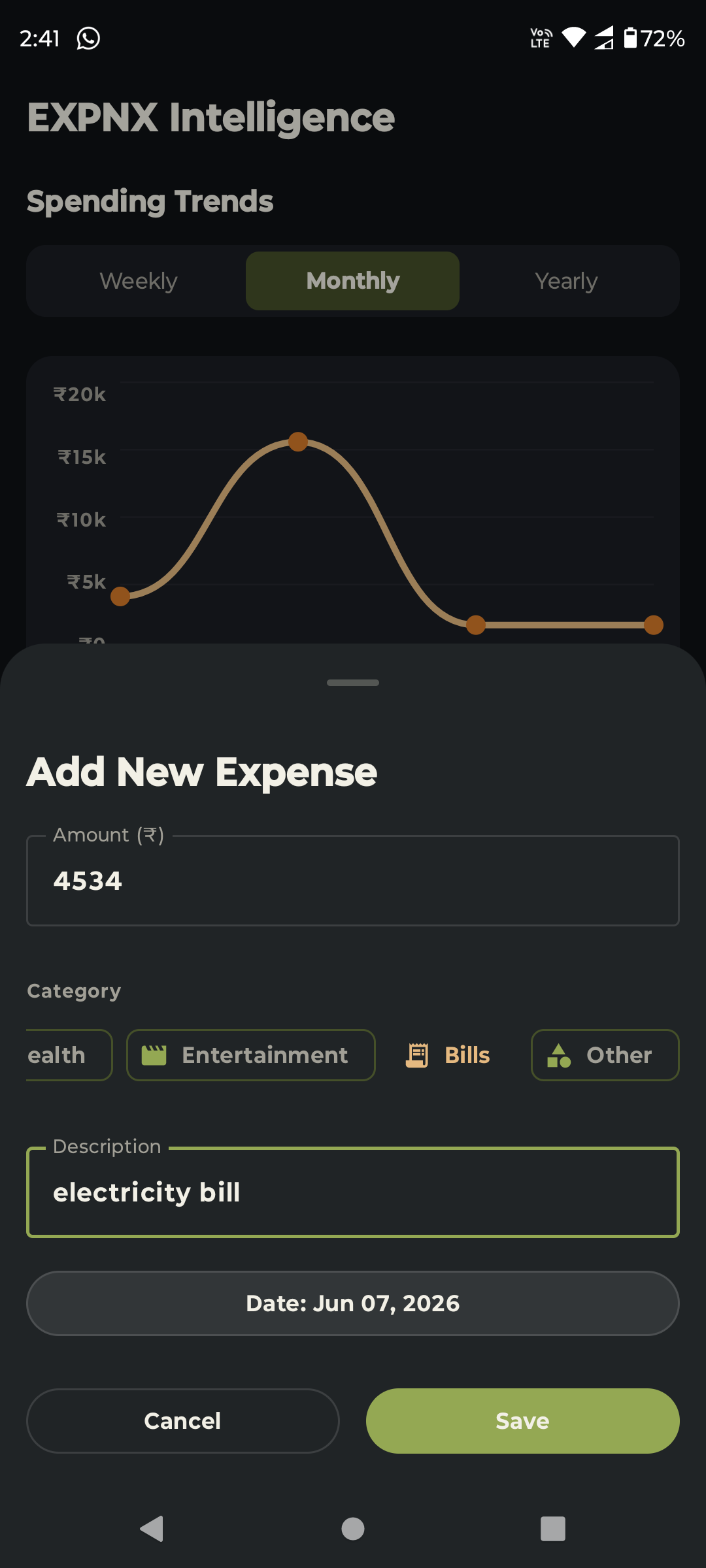 Seamless Expense Logs